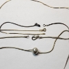 Image 2 : Three Sterling Silver Necklaces/Scrap Pieces - Total Weight: 15.5g