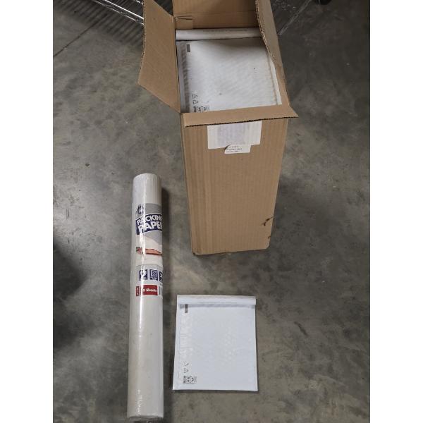 New! Case Of Padded 8''x9'' Mailers & 70 Sheets Packing Paper