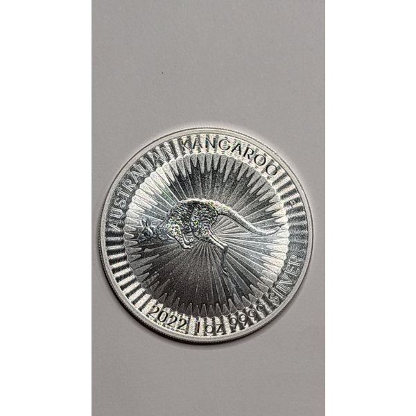 2022 Australian Kangaroo 1 oz .9999 Fine Silver Coin