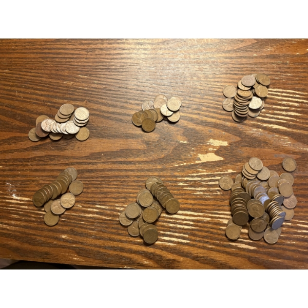 Assorted Wheat Pennies - FV $1.86 - 1950 - 1950-s - 1950-d -1951 - 1951s - 1951d