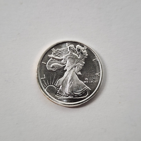 Walking Liberty 1/10th Troy oz .999 Fine Silver Round - Mint Condition
