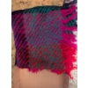 Image 3 : Fabulous Brightly Colored 42"x42" Wool Throw Blanket Never Used!