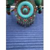 Image 4 : Very Unique and Cool Looking Chunky Necklace! Gorgeous Turquoise, Red & Brown Colors! Costume Neckla