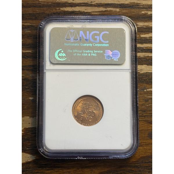 NGC 1944 1C MS 66 RD - Slabbed Lincoln Penny - FV $.0.01