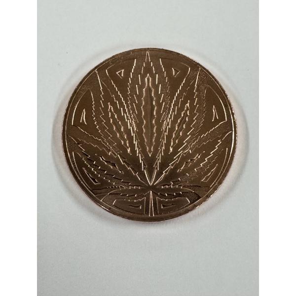 Limited Edition Cannabis Medicine One Ounce .999 Fine Pure Copper Coin - Exceptional Coin