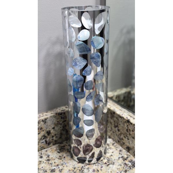 PICKUP IN NORTHFIELD - 18" x 4.8" Tall  Brilliant Overlay Vase - See Pics