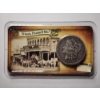 Image 1 : 1900-O United Stated Morgan 90% Silver Dollar with Wells, Fargo & Co Information Display