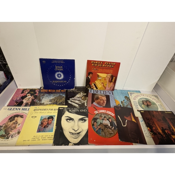 14 Various Records - Includes Glenn Miller - Banjo on my Knee John Cali - Jesus Christ Superstar 