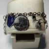 Image 5 : Sterling Silver & Silver-Tone Charm Bracelet: Assorted Charms, Some Sterling - See Photos TW: 39.0g