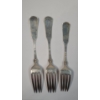 Image 3 : (3) Vintage Sterling Silver Towle Forks - Dinner & Salad Forks - Total Weight: 131.9g