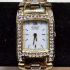 Image 1 : Citizen Eco-Drive B023-S000376 Gold Tone Crystal Accent Ladies Watch (7")