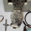 Image 5 : Assortment of Sterling Silver Jewelry: Bracelet, Dolphin Blue Pearl Pendant, & More!! TW: 15.5g