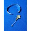 Image 4 : Sterling Silver Flower Stick Pin and Stone Cuff Bracelet TW: 37.3 grams