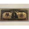 Image 1 : Indian Chief $5.00 Gold Foil .999999 - 24K Gold Note In Protective Holder - Mint Condition