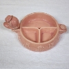 Image 2 : Vintage 1940's Hankscraft Divided Baby Warming Dish Produced In Collab With Red Wing Pottery