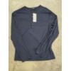 Image 4 : New With Tags!  Mens Size Large Navy Blue Long Sleeve Henley Shirt & Black Sweatshirt With Collar 