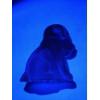 Image 4 : Vintage Uranium Degenhart Art Glass Figurine - Frosted Pink