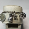 Image 3 : Sterling Silver & Silver-Tone Charm Bracelet: Assorted Charms, Some Sterling - See Photos TW: 39.0g