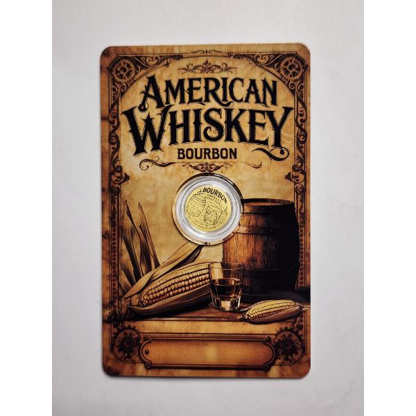 2026 Niue 50 Cent .9999 FINE Gold 1/1000TH TROY OUNCE American Whiskey Bourbon Round