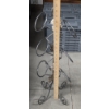 Image 2 : Pretty Metal Wine Holder And Like New Fireplace Tool Set 