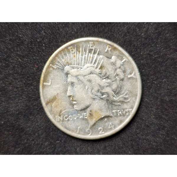 1924 United States Silver Peace Dollar ~ Perfect for Any Level Collector!