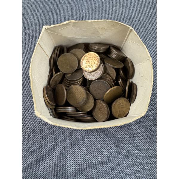 268 United States Lincoln Wheat Pennies - Unsearched Cents - Copper Pennies - Excellent Condition