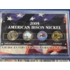 Image 2 : Complete 2005 Buffalo Coin Set & 2005 American Bison Nickel Collection - The Morgan Mint - 12 Coins