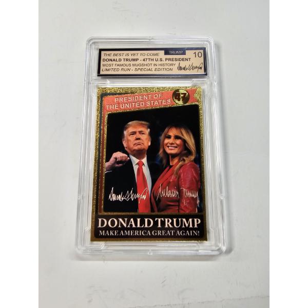 Donald Trump 2024 Campaign Presidential Collector Card - Graded Trump 10