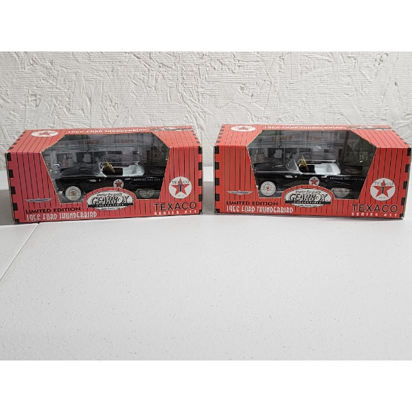 Two Limited Edition Gearbox 1956 Texaco Fire Chief Ford Thunderbird - New in Box