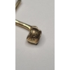 Image 4 : Tests As 14K Yellow Gold Cross Pendant & 10" Chain - Total Weight: 1.8g