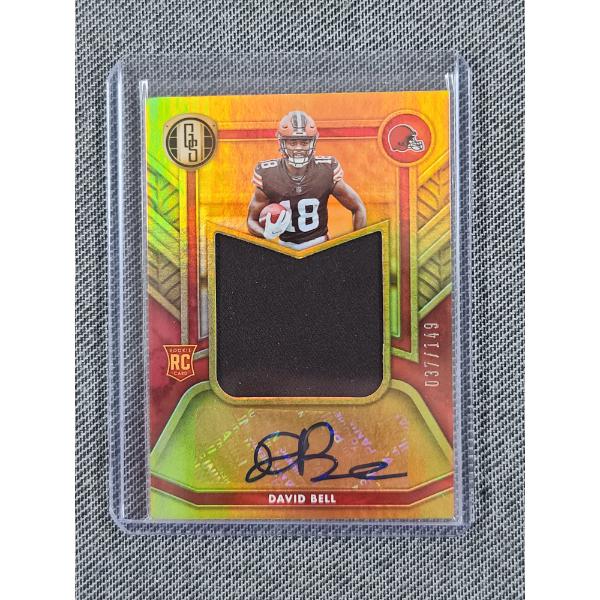 2022 Panini Gold Standard No.RAJ-DBE David Bell Autograph Patch Trading Card NUMBERED 037/149