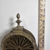 Image 3 : Vintage Brass Peacock Folding Fireplace Screen With Winged Lion Base 24x38"