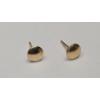 Image 1 : 14K Gold Simple Stud Back Earrings - Weight: 0.2g