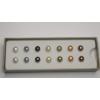 Image 1 :  (7) Pairs Honora Collection Multicolored Freshwater Pearl Stud Earrings With Sterling Silver Posts