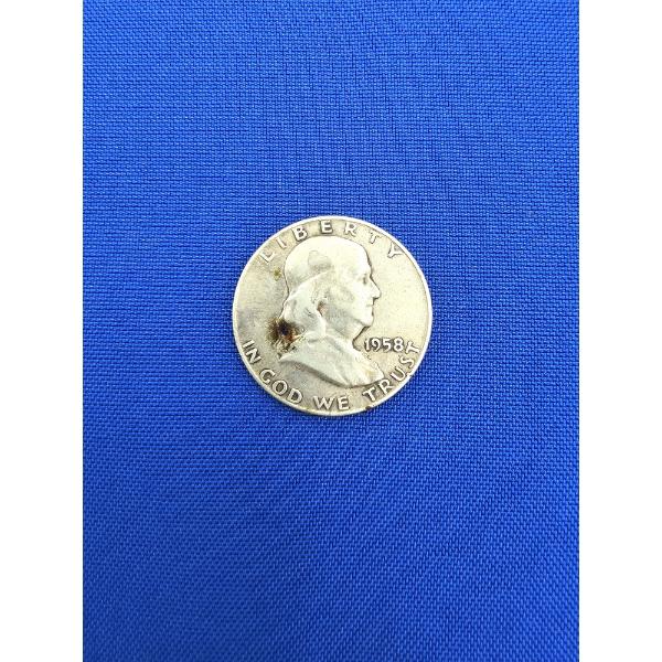 1958 Franklin Silver Half Dollar