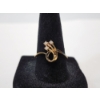 Image 1 : Vintage Style 10K Yellow Gold 3-Stone Ring - Size 8 - TW: 1.3g