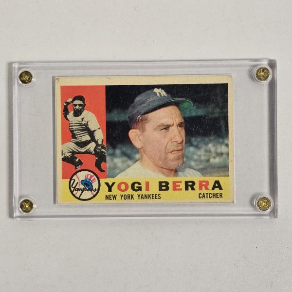 1956 Topps Yogi Berra Number 480 New York Yankees Baseball Card In Protective Screwdown Case