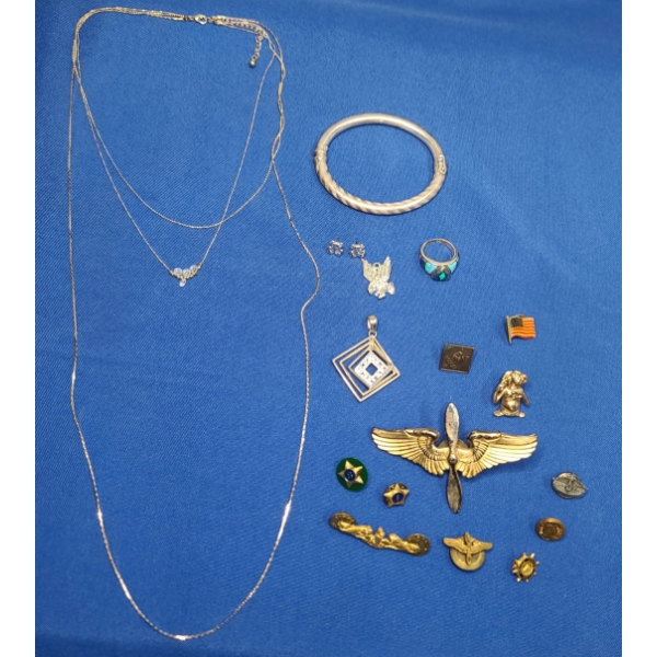 Assorted Lot Of Costume Jewelry Featuring Alfred Benally Ring 