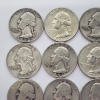 Image 2 : $4.00 Face Value of Assorted Years U.S. Washington 90% Silver Quarters