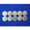 Image 1 : x10 Assorted Years Kennedy Half Dollars 40% Silver Face Value $5.00