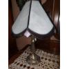 Image 3 : Stained Glass Panel Lamp & Set Of 2 Carved Teak wood Goblets - See PIcs