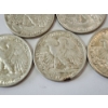 Image 11 : Five Assorted Years 90% Silver Walking Liberty Half Dollars - FV: $2.50