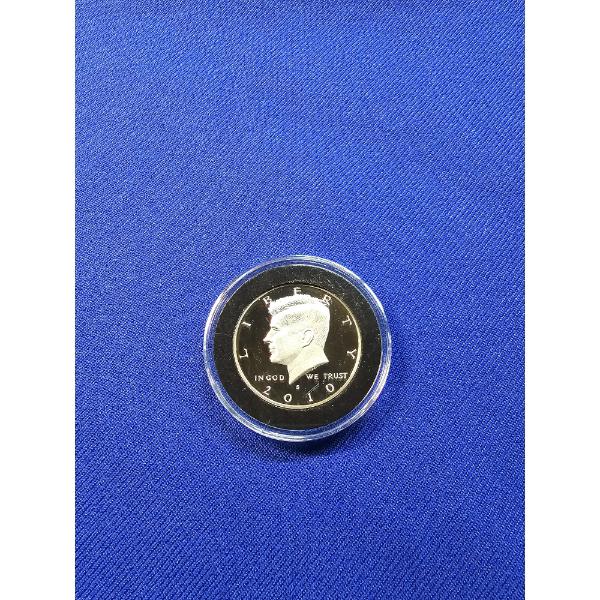 2010- S Kennedy Half Dollar Silver Proof - In Protective Display Capsule