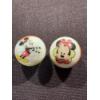 Image 1 : Rare Vintage Mickey & Minnie Mouse Disney Advertising Marbles - Exceptional Condition