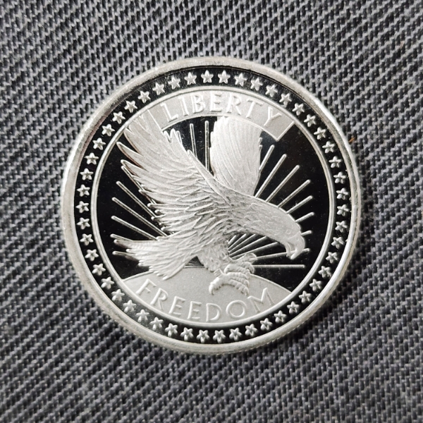 One Troy Ounce .999 Fine Silver SD Bullion Liberty Freedom Eagle Round