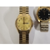 Image 2 : Lot of 4 Men's Stainless Steel Back Gold Tone Costume/Fashion Watches