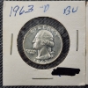 Image 2 : Two 90% Silver United States Washington Quarters ~ Face Value $0.50