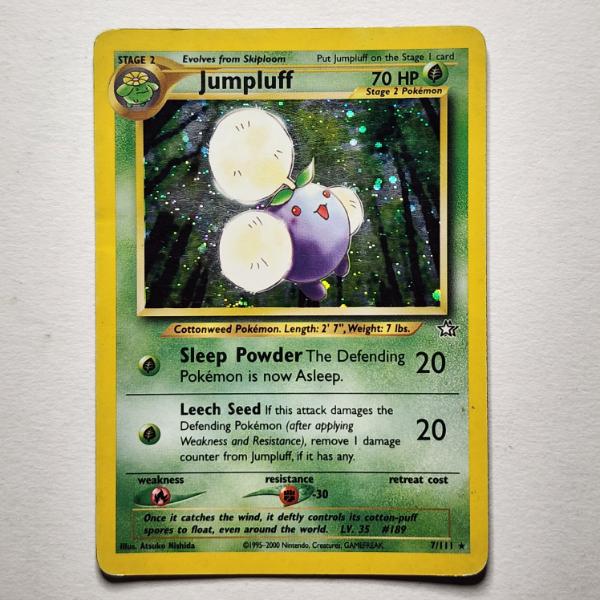 Jumpluff 7/111 Holo Rare Vintage Pokemon Trading Card 