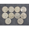 Image 1 : $5 Face Value in Assorted 90% Silver Kennedy Half Dollars 