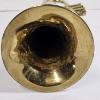 Image 5 : Vintage Raw Brass B-Flat Piston-Valve Trumpet with Silver-Rimmed Bell with Storage Case